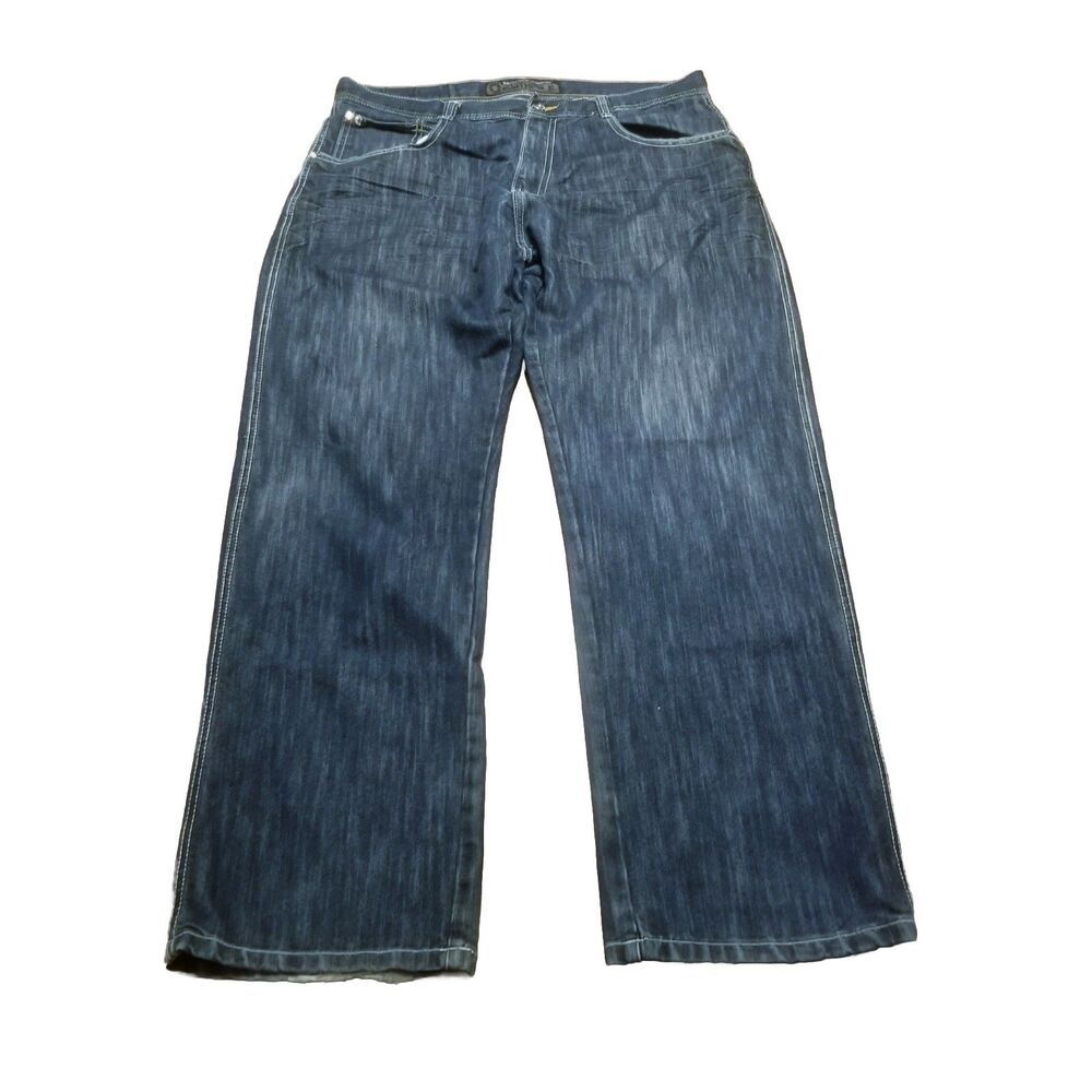 Southpole Jeans Men's Size 38x34 Dark Wash Baggy Y2K Hip Hop 90's Skater (37x33) - Picture 1 of 6